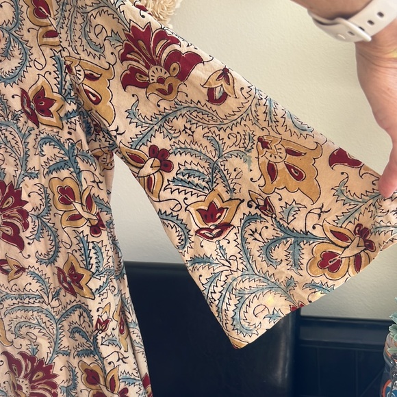 Cotton botanical dyed tunic top dress from India with pockets Large - Picture 5 of 10